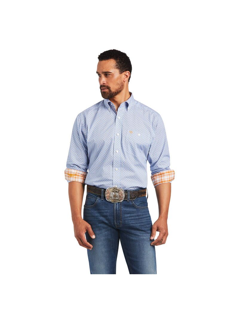 Chemises De Costume Ariat Relentless Alacrity Stretch Classiche Fit Bleu | NFQ-9185366