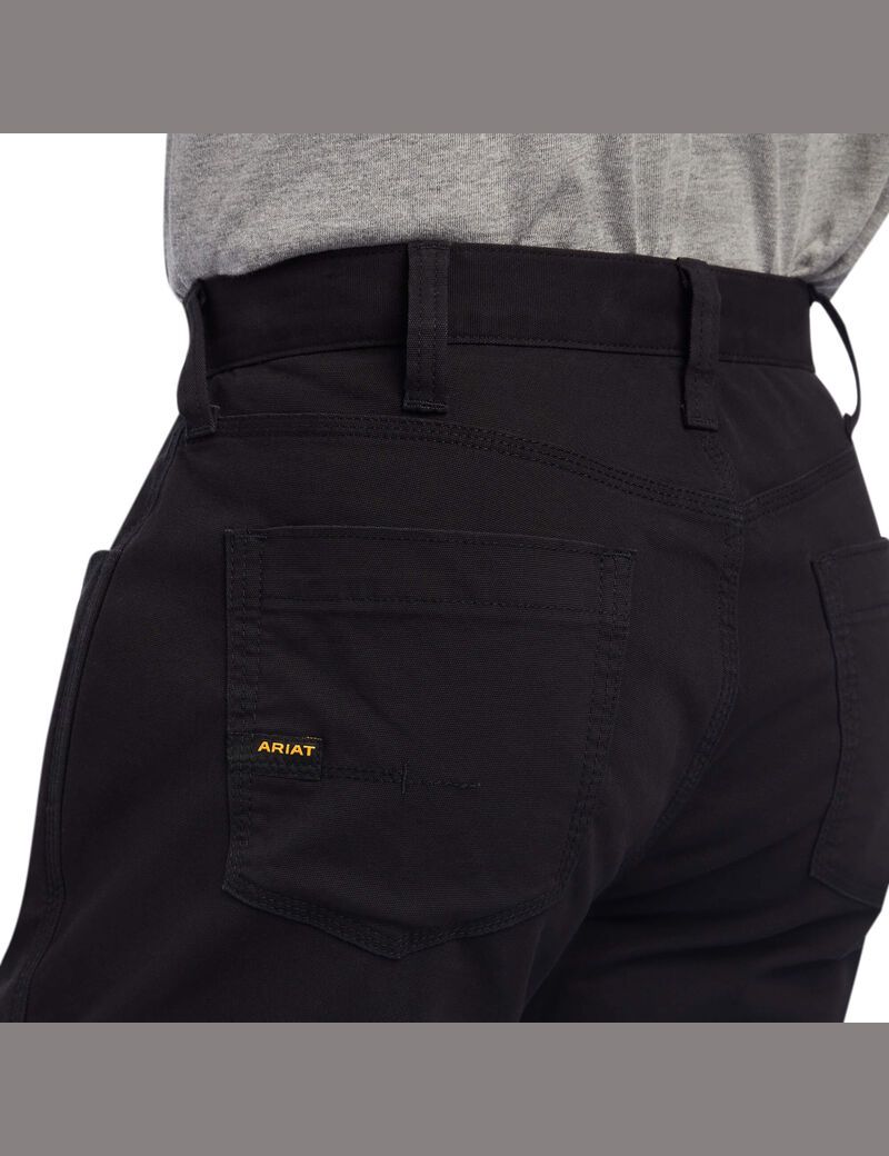 Pantalon Ariat Rebar M4 Low Rise DuraStretch Made Tough Stackable Droit Leg Noir | JNS-3413914