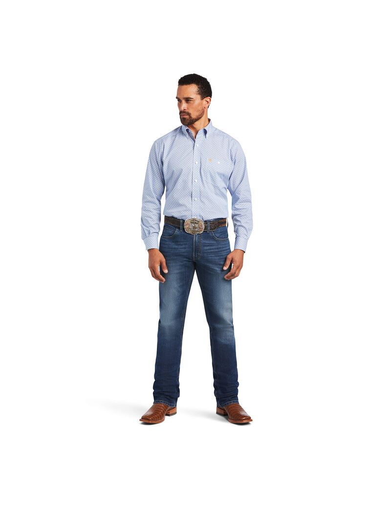 Chemises De Costume Ariat Relentless Alacrity Stretch Classiche Fit Bleu | NFQ-9185366