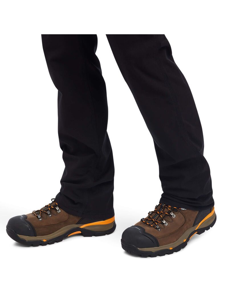 Pantalon Ariat Rebar M4 Low Rise DuraStretch Made Tough Stackable Droit Leg Noir | JNS-3413914