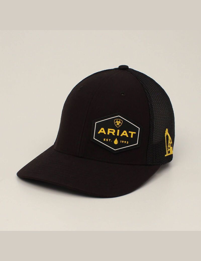 Casquettes Ariat hex patch rig Noir | PAY-9800932