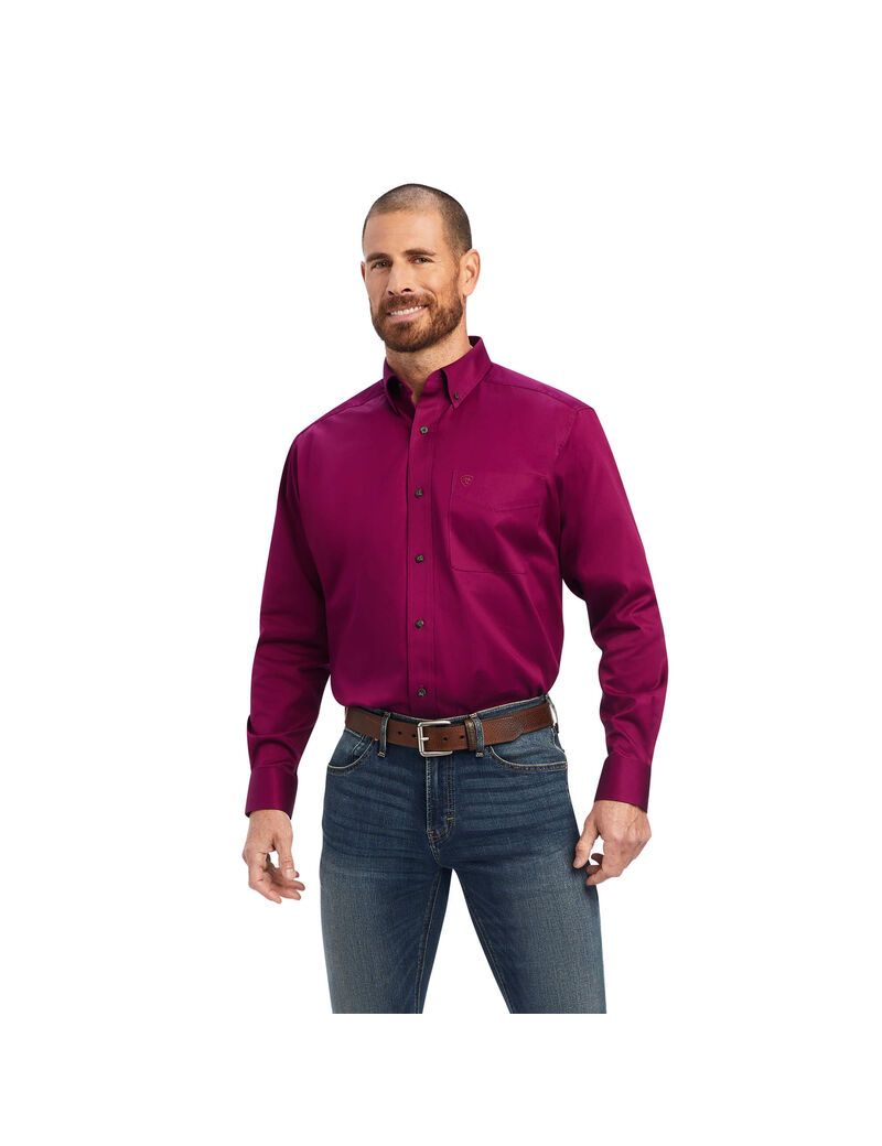 Chemises De Costume Ariat Solid Twill Violette | GCJ-8484976