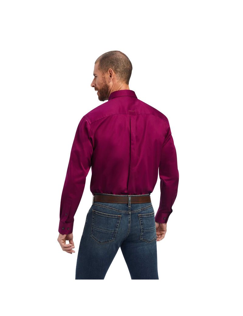 Chemises De Costume Ariat Solid Twill Violette | GCJ-8484976