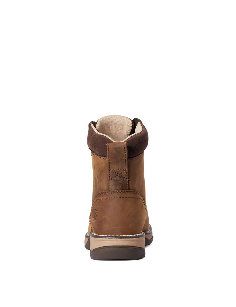 Bottes Western Ariat Anthem Round Embout Lacer Imperméables Marron | HWC-7250024