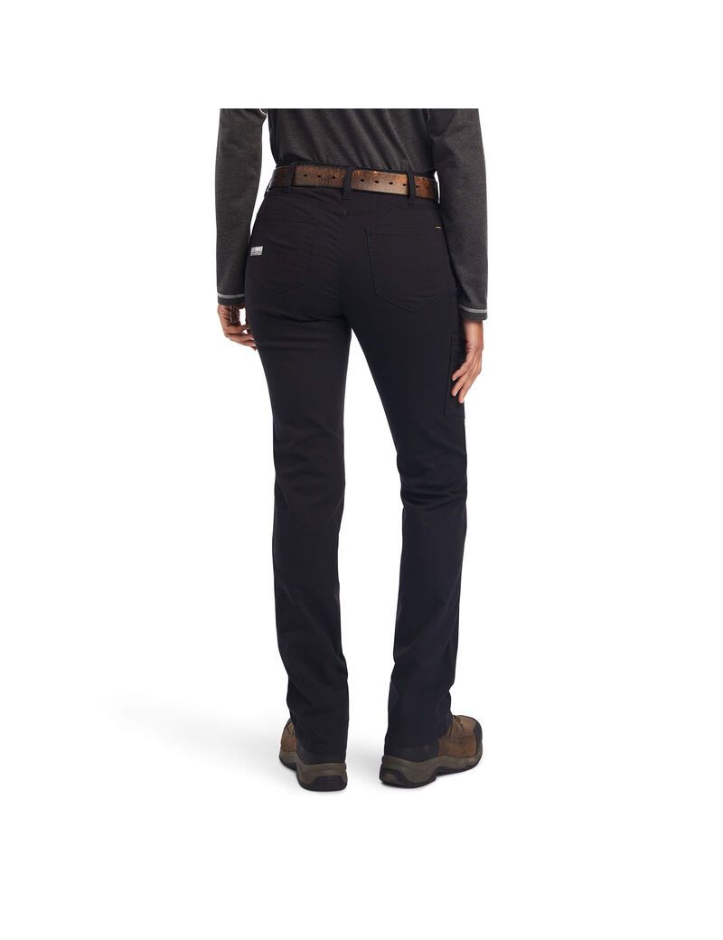 Vêtements De Travail Ariat Rebar DuraStretch Made Tough Droit Leg Pants Noir | PGG-5666243