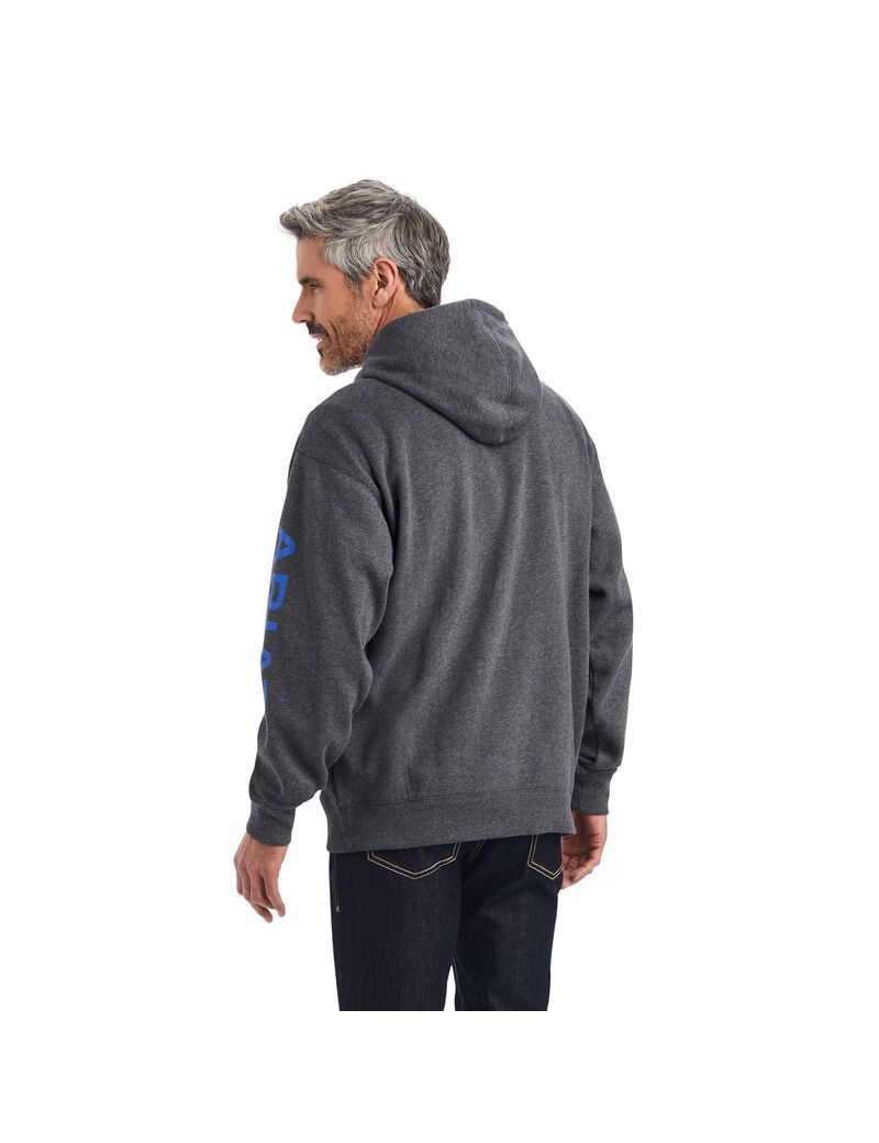 Sweat à Capuche Ariat Logo Grise | GQU-8507041