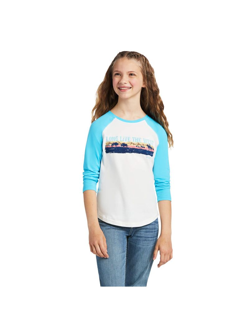 T Shirts Ariat REAL Long Live Tee Multicolore | HJS-8950626