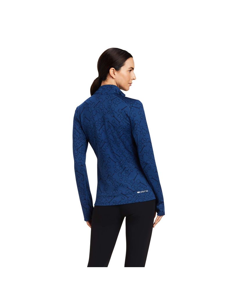 Hauts Ariat Prophecy 1/4 Zip Bleu | DAY-0267715