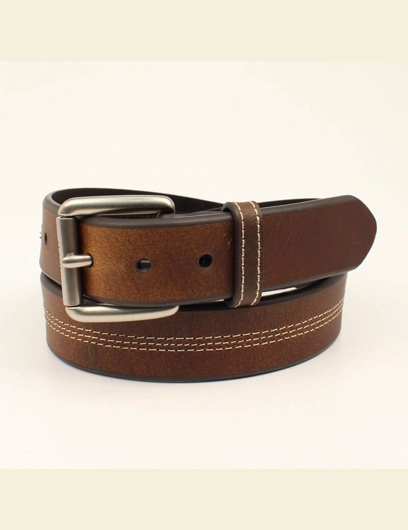 Ceintures Ariat Center triple stitch Marron | HNU-0160189