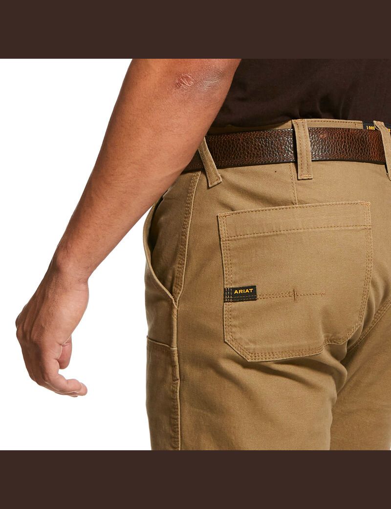 Pantalon Ariat Rebar M4 Low Rise DuraStretch Made Tough Double Front Stackable Droit Leg Kaki | FCL-1314389