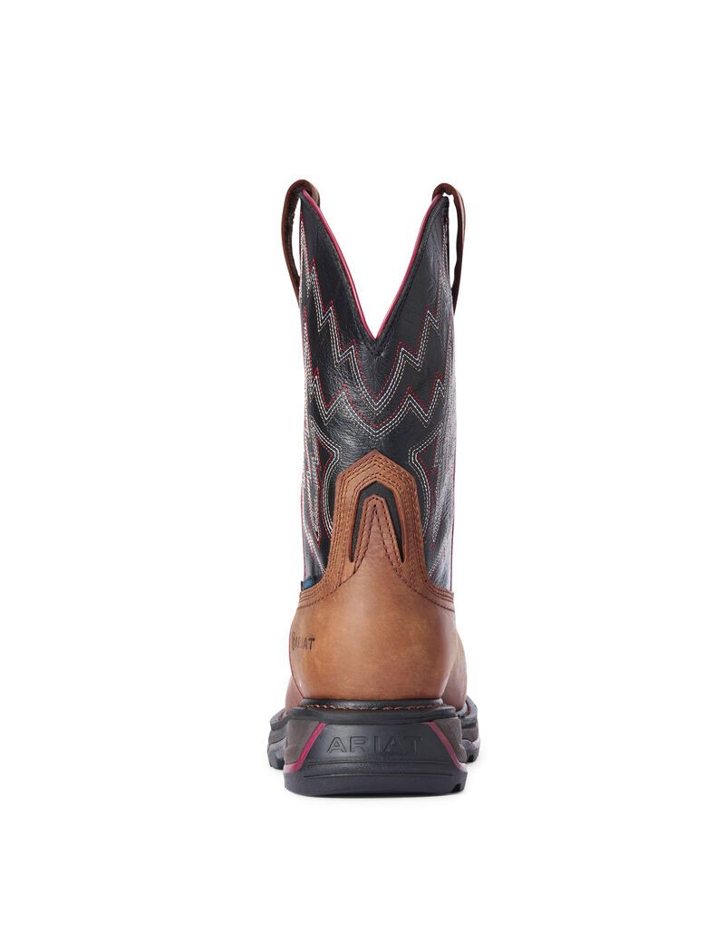 Bottes Imperméables Ariat Big Rig Composite Embout Travail Marron | VID-3924248