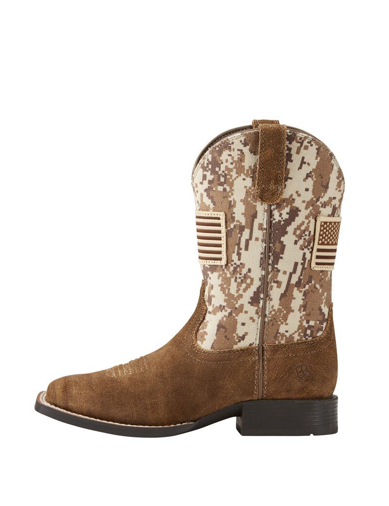 Bottes Western Ariat Patriot Beige Marron Camouflage | BCW-9356611