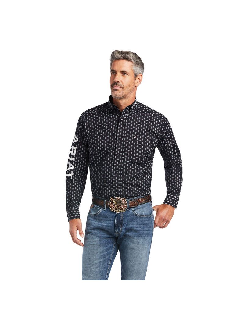 Chemises De Costume Ariat Team Raine Classiche Fit Noir | CHK-9957019