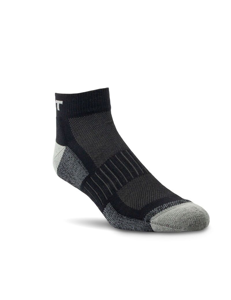 Chaussettes Ariat High Performance Quarter Crew Tek Travail 3PCS Noir | AHD-7891894