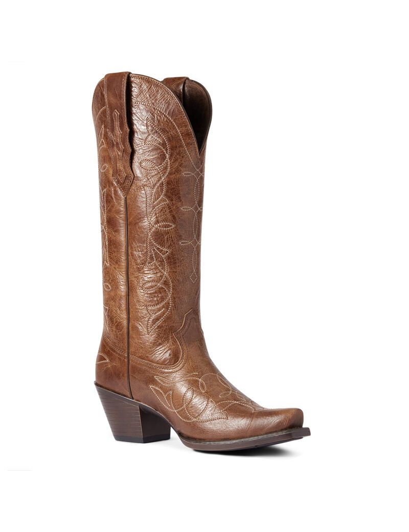 Bottes Western Ariat Heritage D Embout Stretchfit Marron Foncé | OKH-0036675