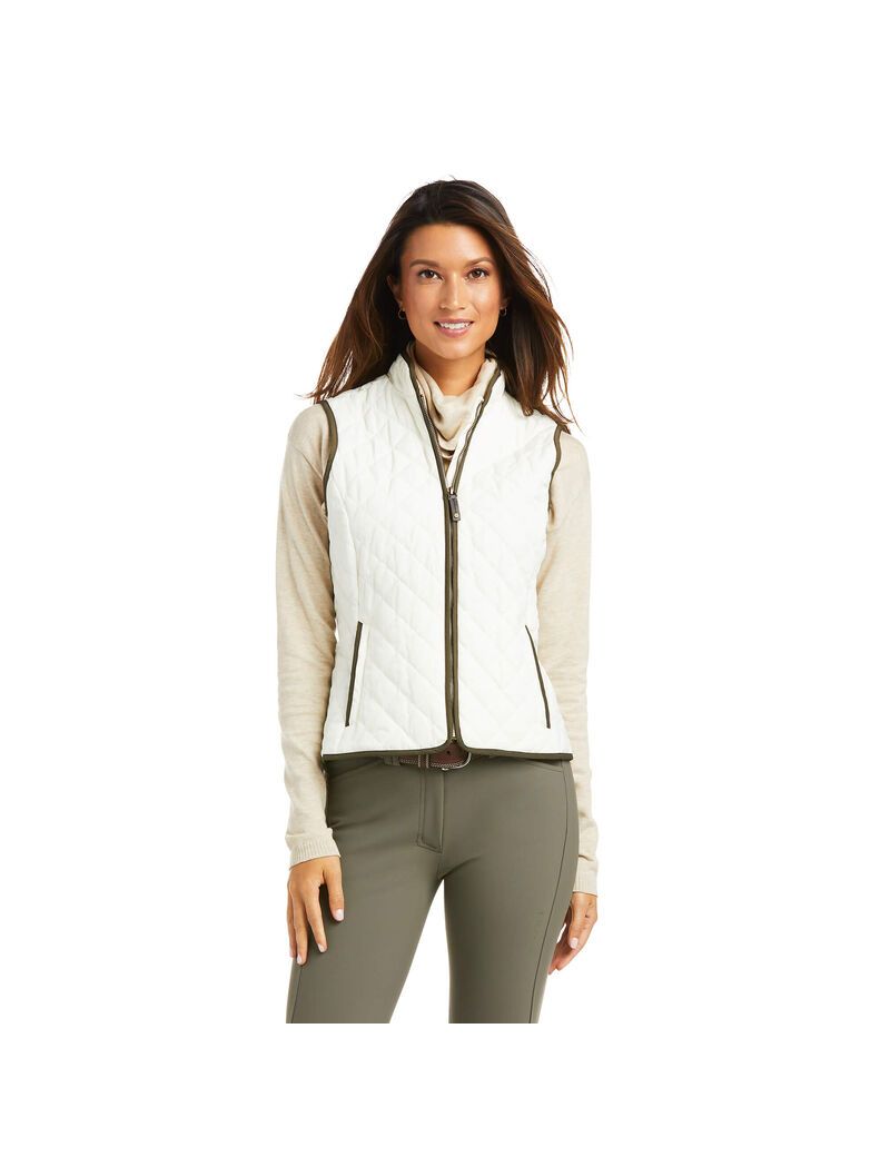 Gilet Ariat Woodside Jaune Clair | ESS-9961735