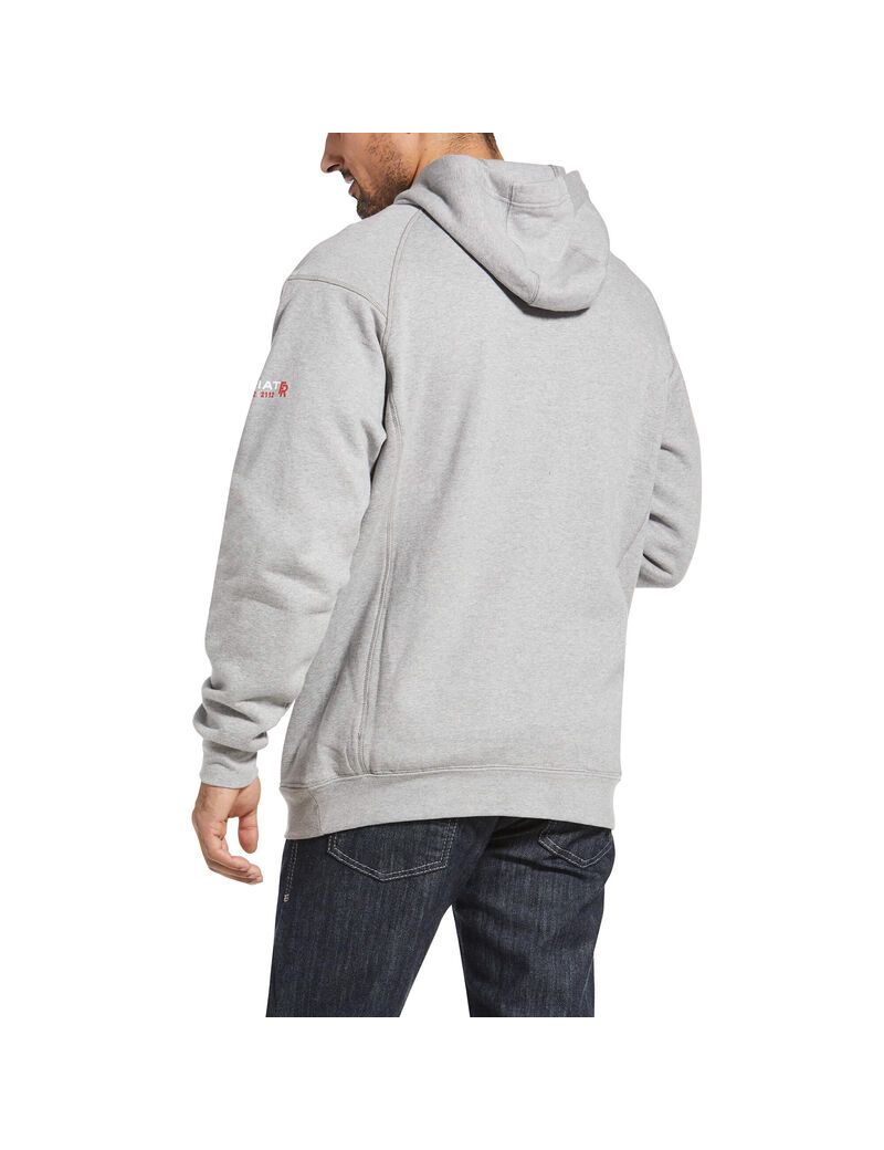 Sweat à Capuche Ariat FR Rev Pullover Argent | RQO-0257018