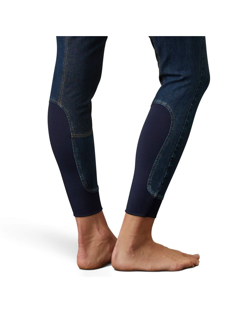 Pantalon Ariat Halo Denim Full Seat Breech Bleu | BBF-1057062