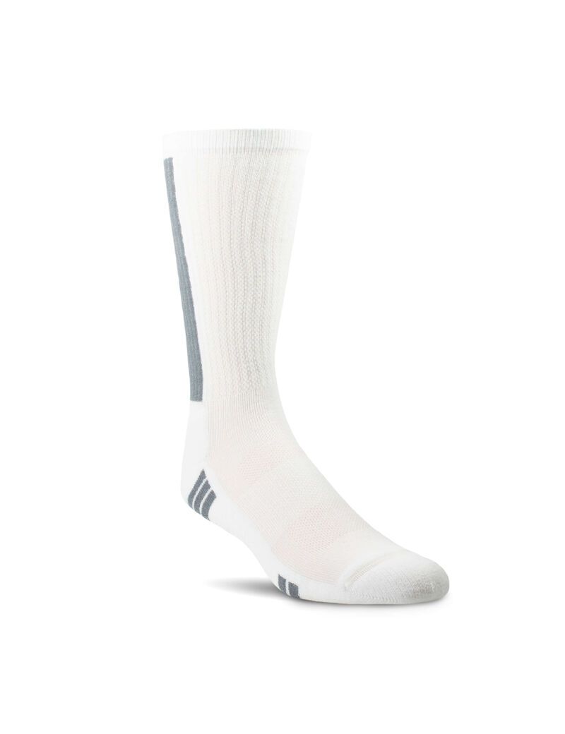 Chaussettes Ariat VentTEK Mid Calf Performance 2PCS Blanche | YQM-0460973