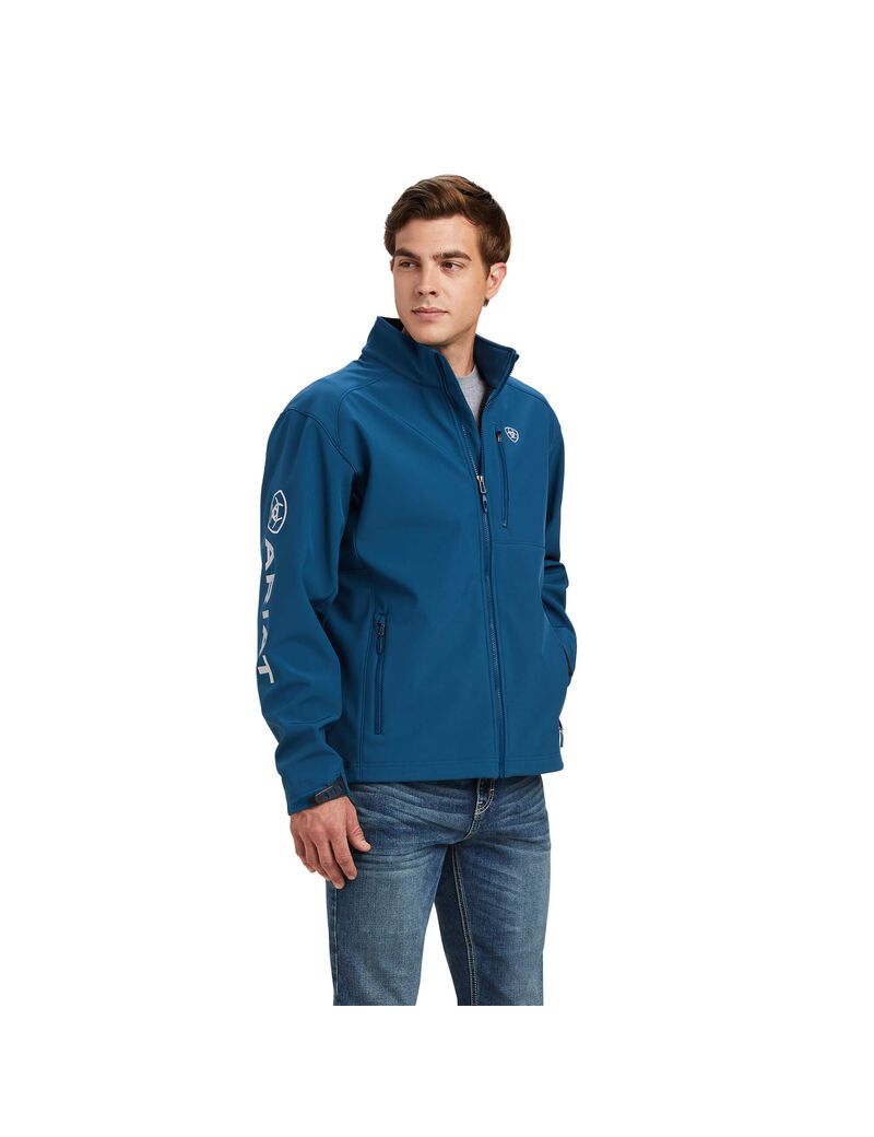 Vestes Ariat Logo 2.0 Softshell Bleu | VWI-0489724