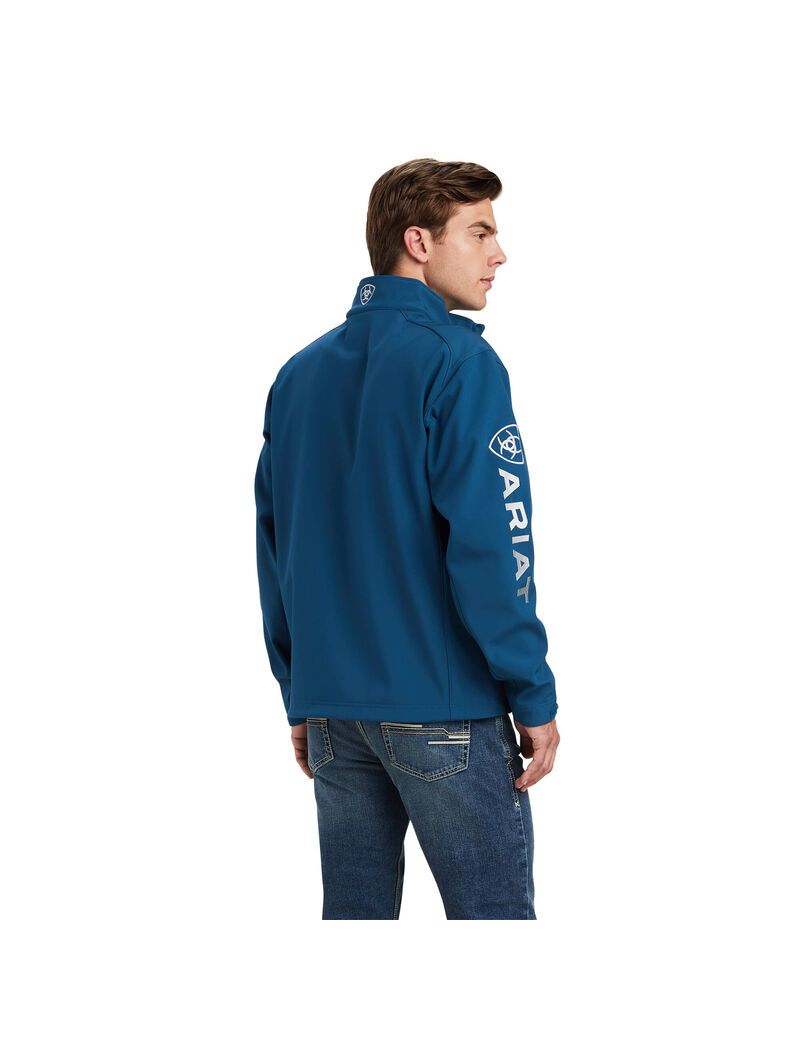 Vestes Ariat Logo 2.0 Softshell Bleu | VWI-0489724