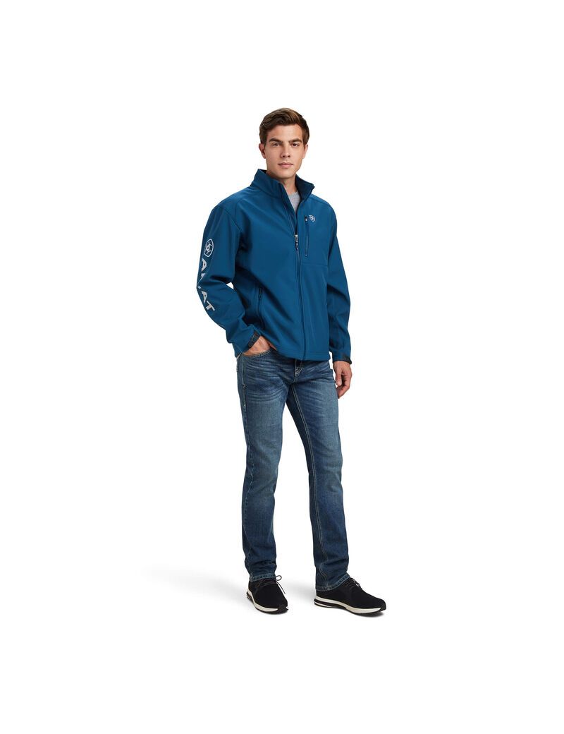 Vestes Ariat Logo 2.0 Softshell Bleu | VWI-0489724