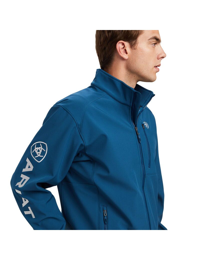 Vestes Ariat Logo 2.0 Softshell Bleu | VWI-0489724