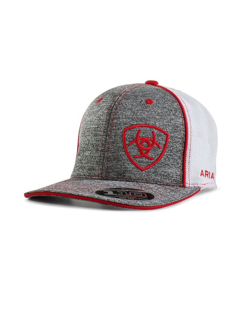 Casquettes Ariat Offset shield logo Rouge | KTX-1731226