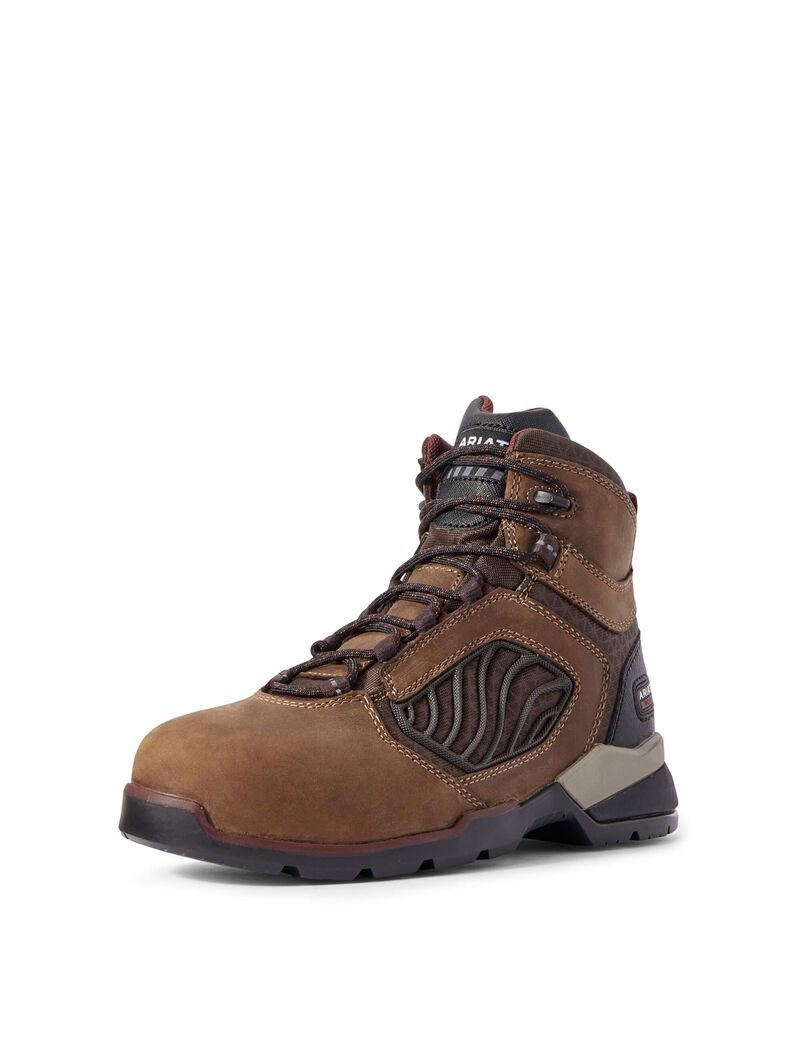 Bottes de Travail Ariat Rebar Flex 6' Carbon Embout Marron | YPO-5912391