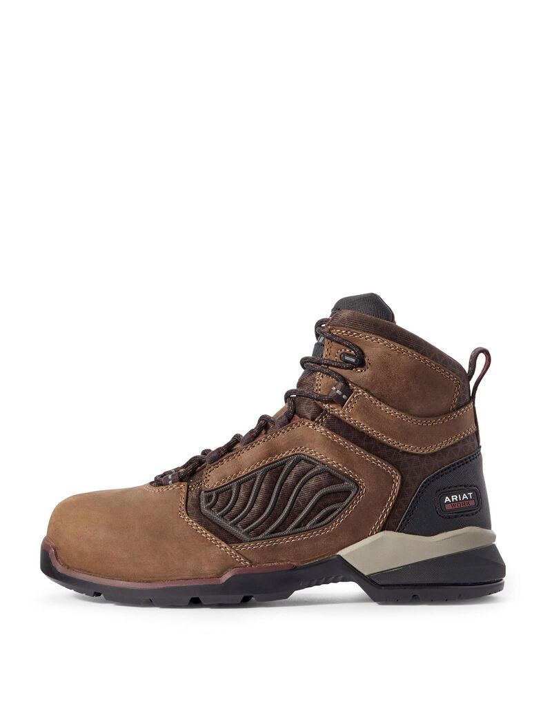 Bottes de Travail Ariat Rebar Flex 6' Carbon Embout Marron | YPO-5912391