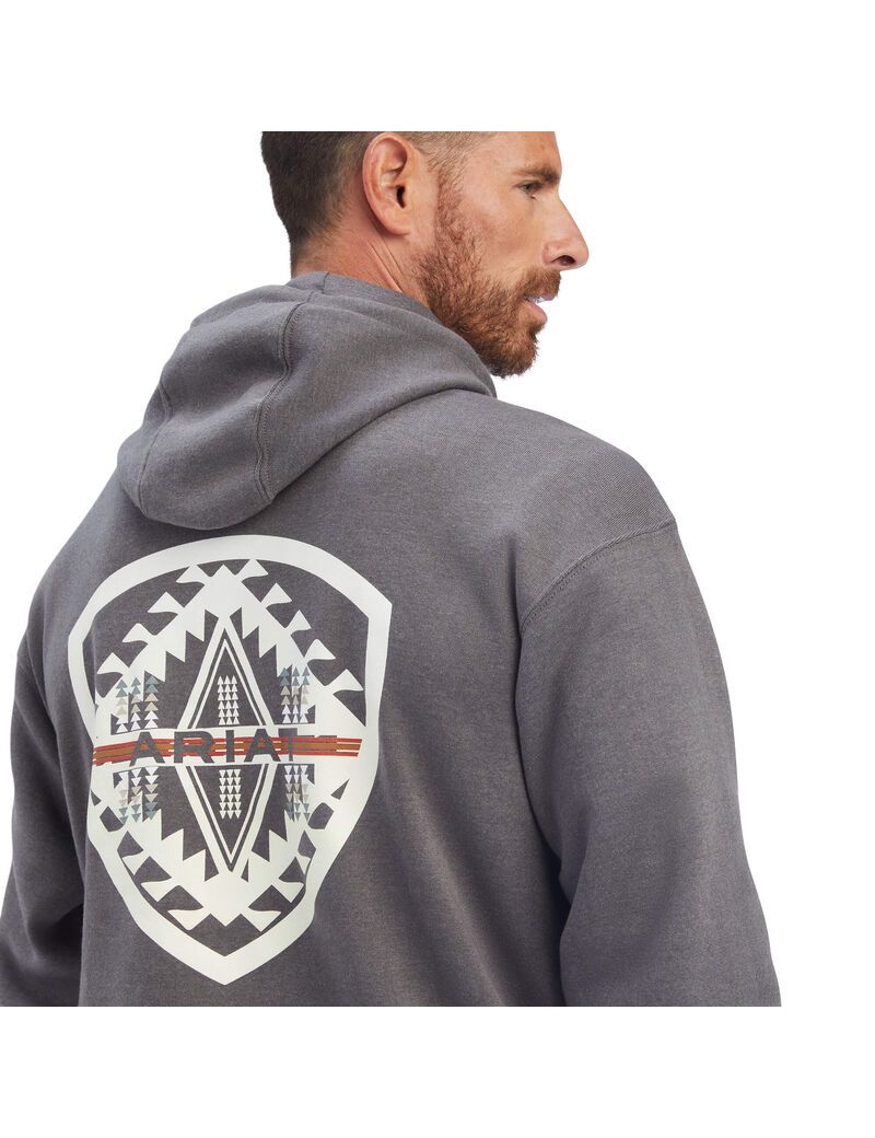 Sweats Ariat Southwest Shield Grise | SNT-1779479