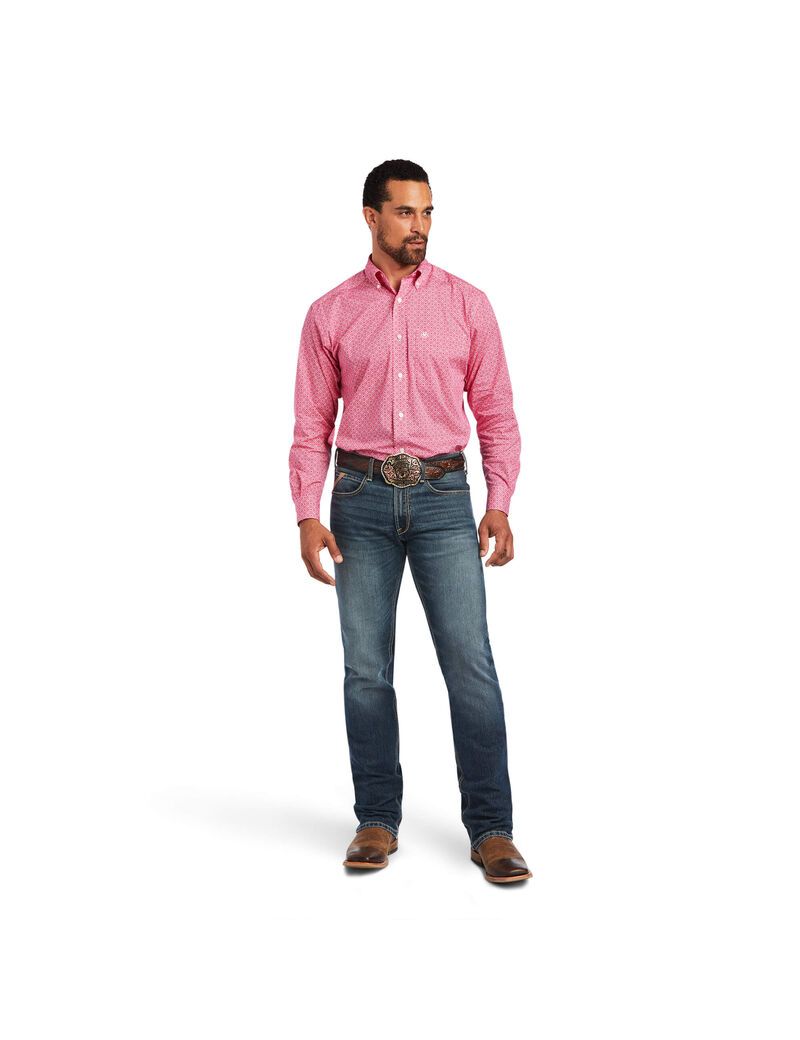 Chemises De Costume Ariat Malachi Stretch Classiche Fit Rose Clair | ZZB-7176062