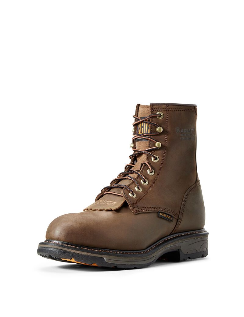 Bottes Imperméables Ariat WorkHog 8' Composite Embout Travail Marron | LNF-2234031