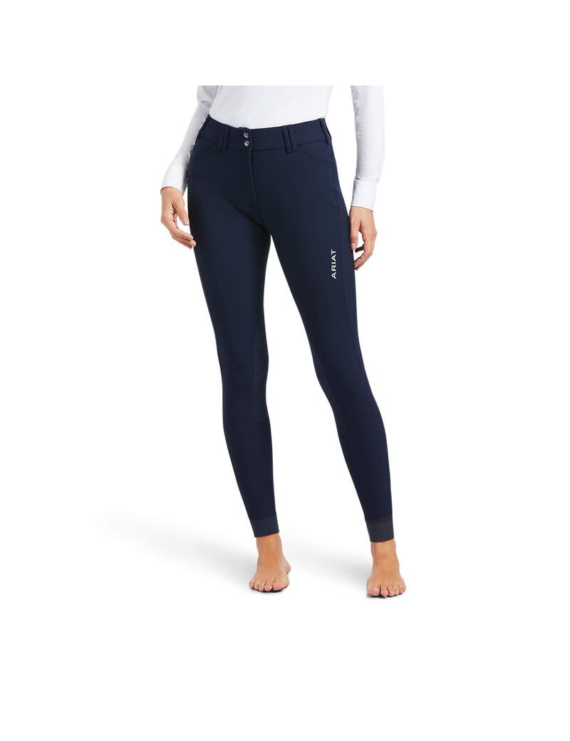 Pantalon Ariat Tri Factor Grip Knee Patch Breech Bleu Marine | XUP-4687473