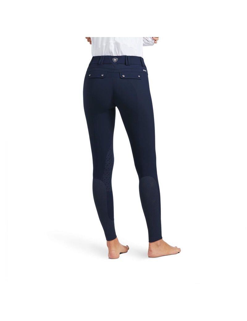 Pantalon Ariat Tri Factor Grip Knee Patch Breech Bleu Marine | XUP-4687473