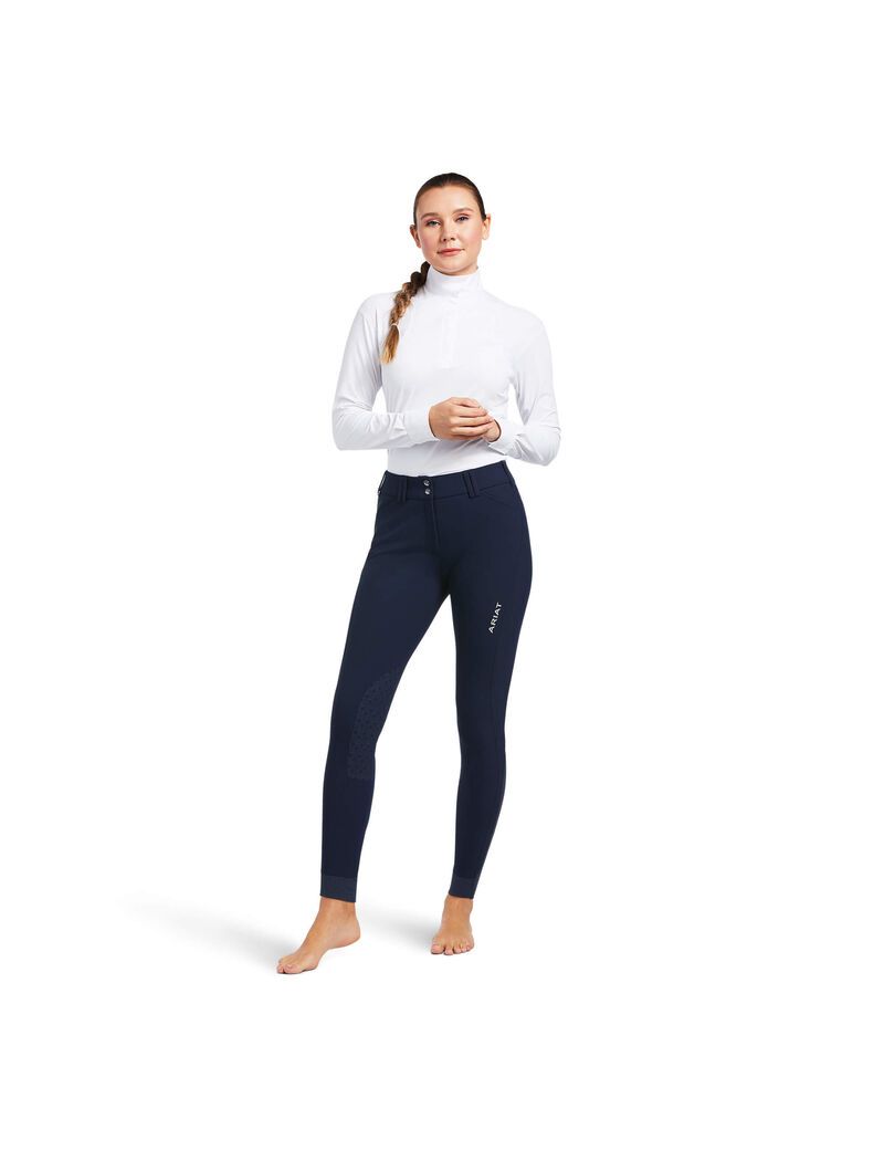 Pantalon Ariat Tri Factor Grip Knee Patch Breech Bleu Marine | XUP-4687473