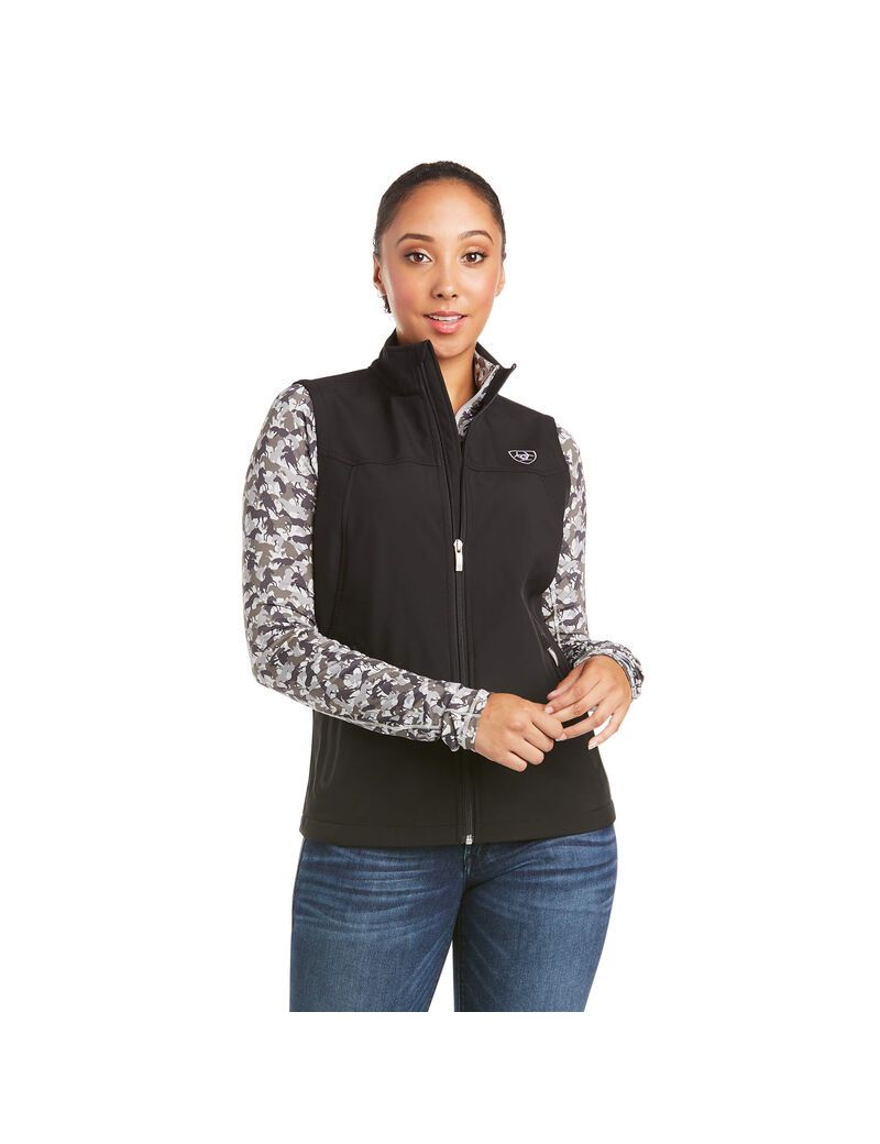 Gilet Ariat New Team Softshell Noir | ZWT-1875134