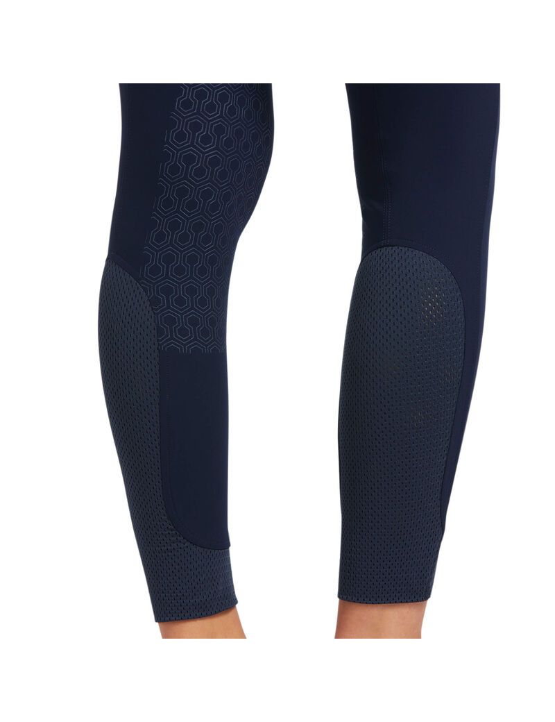 Pantalon Ariat Tri Factor Grip Knee Patch Breech Bleu Marine | XUP-4687473