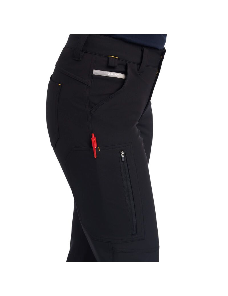 Vêtements De Travail Ariat Rebar DuraStretch DriTEK Softshell Droit Pants Noir | ASH-8720990