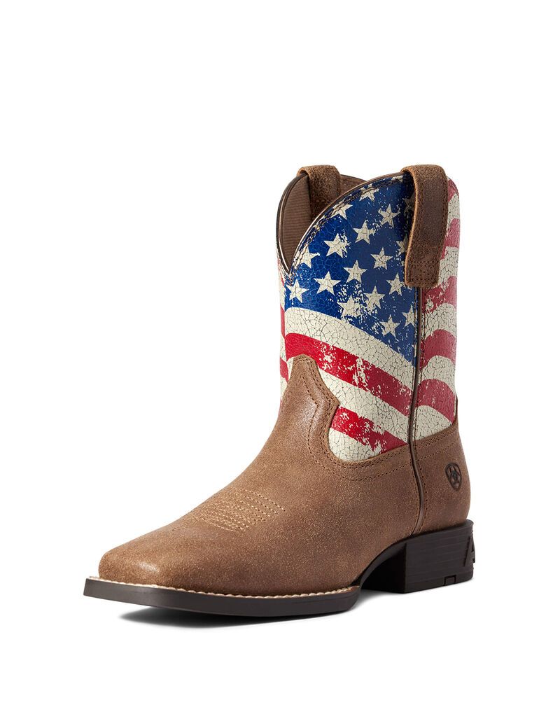 Bottes Western Ariat Stars And Stripes Marron | KWG-6692086