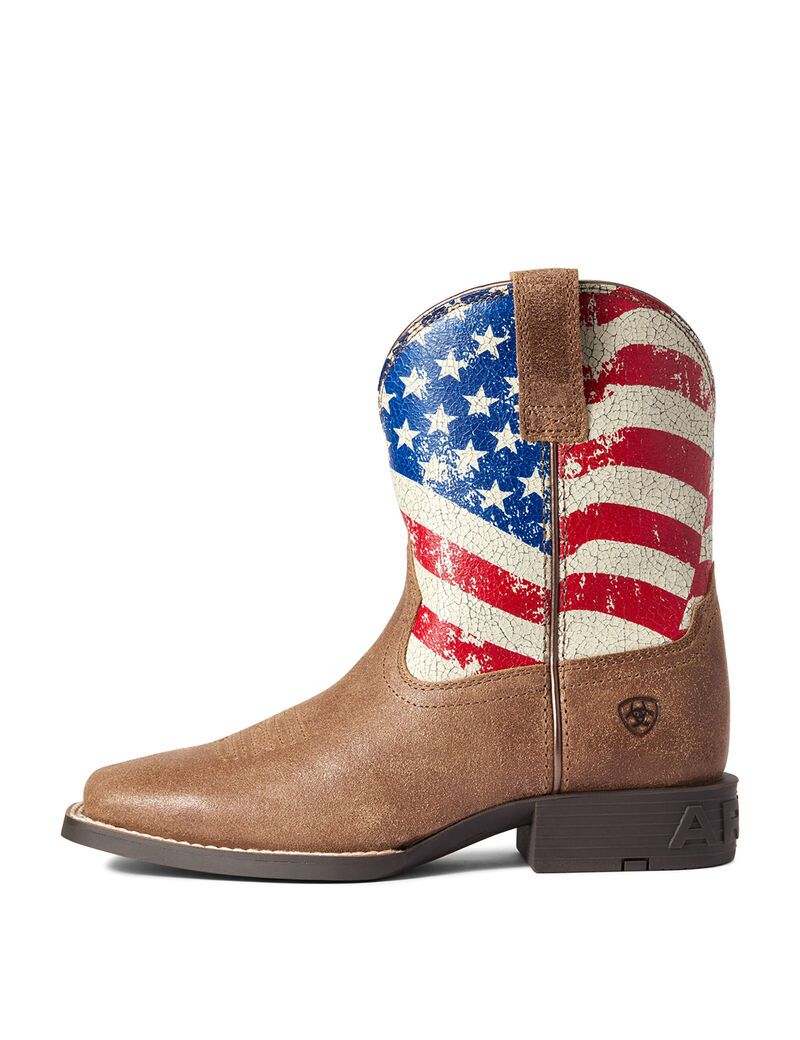 Bottes Western Ariat Stars And Stripes Marron | KWG-6692086