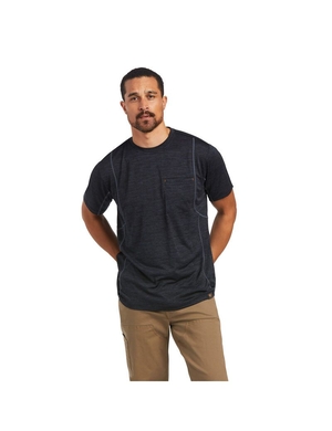 Vêtements De Travail Ariat Rebar Evolution Athlétiques Fit T Shirts Noir | HIF-1378781