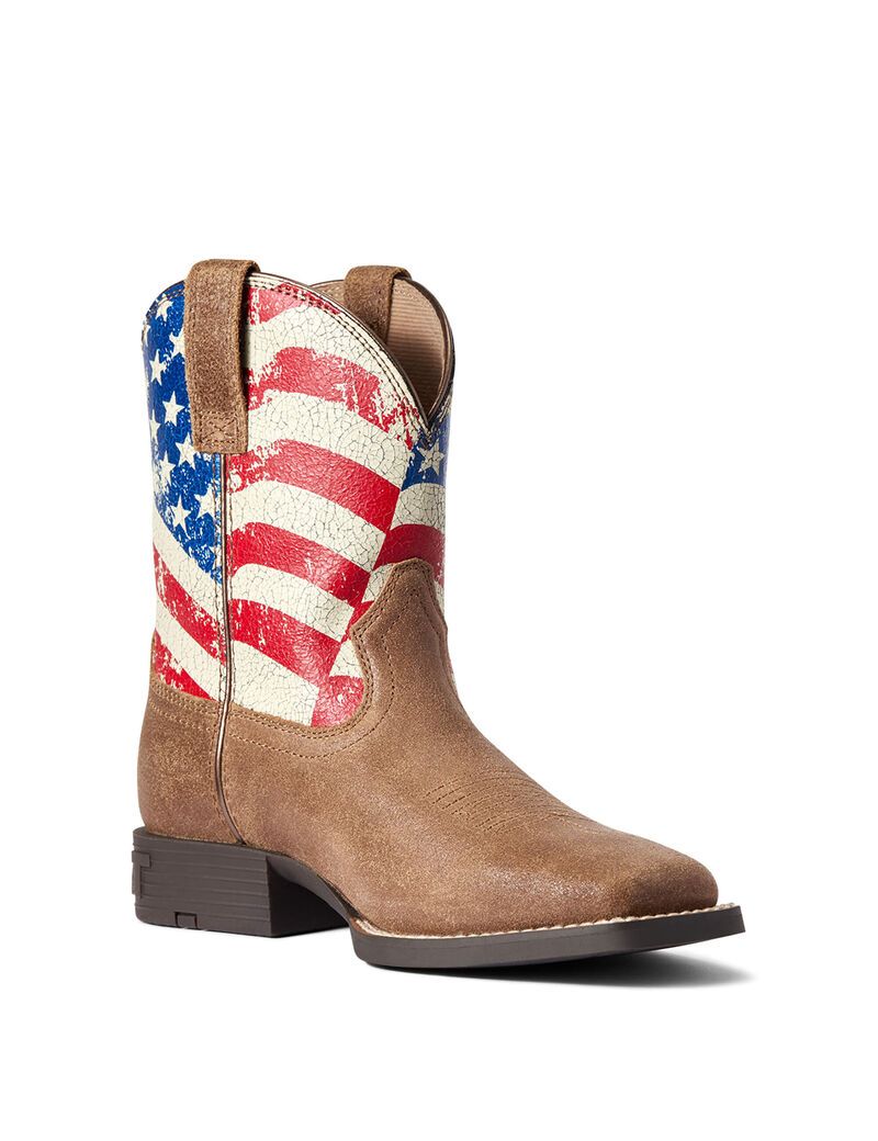 Bottes Western Ariat Stars And Stripes Marron | KWG-6692086