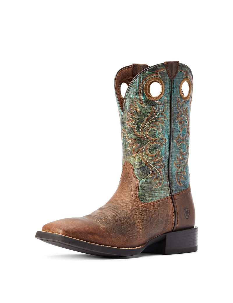 Bottes Western Ariat Sport Rodeo Marron | ZEO-2874572