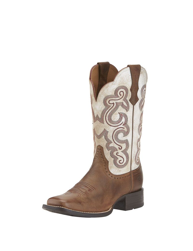 Bottes Western Ariat Quickdraw Beige | GTM-6642197