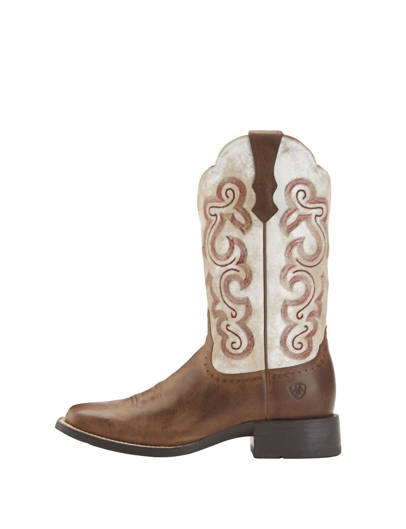 Bottes Western Ariat Quickdraw Beige | GTM-6642197