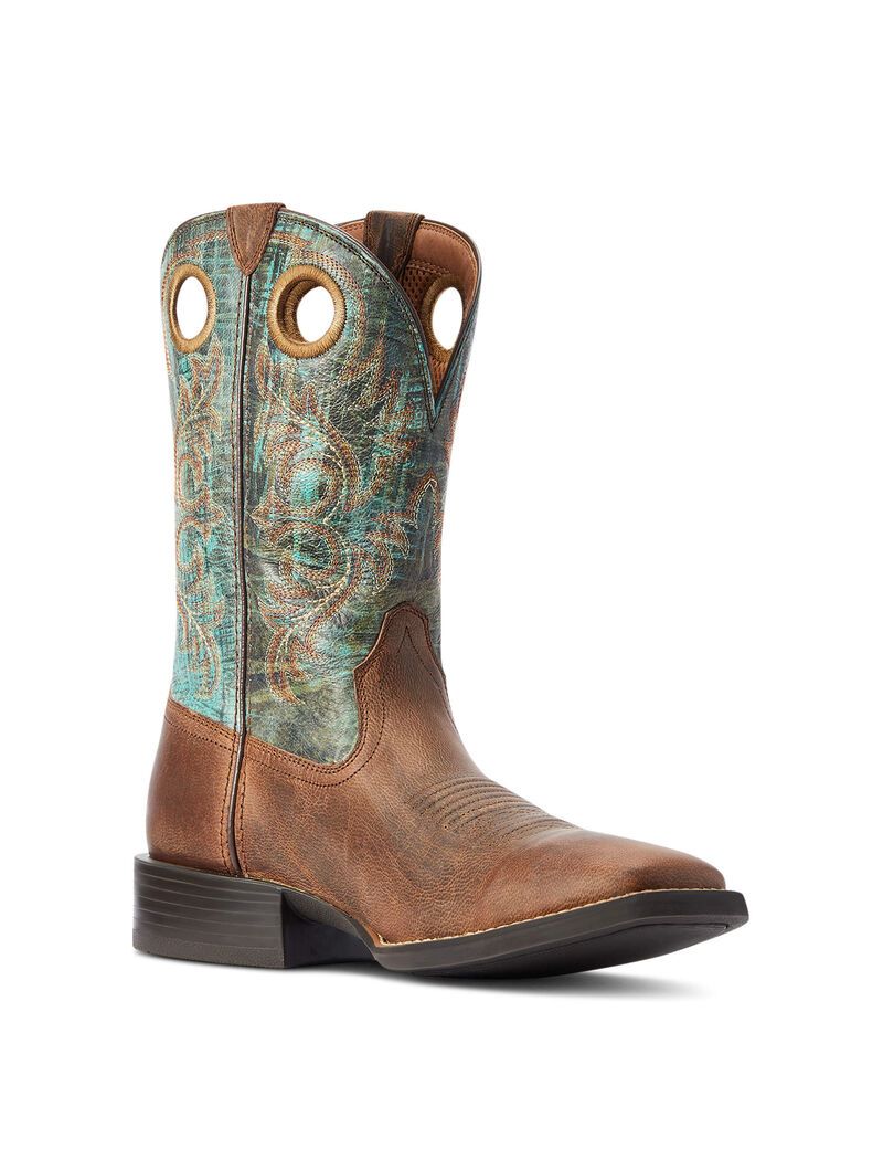 Bottes Western Ariat Sport Rodeo Marron | ZEO-2874572