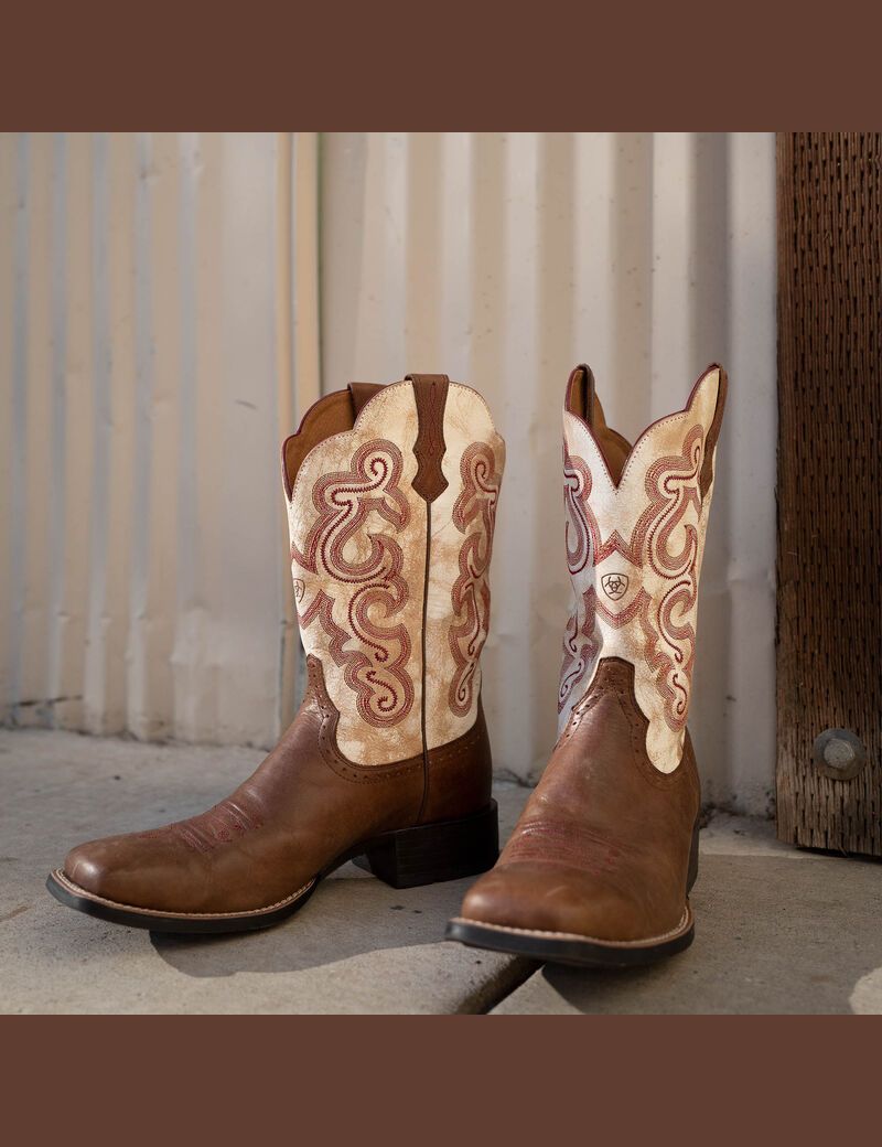 Bottes Western Ariat Quickdraw Beige | GTM-6642197