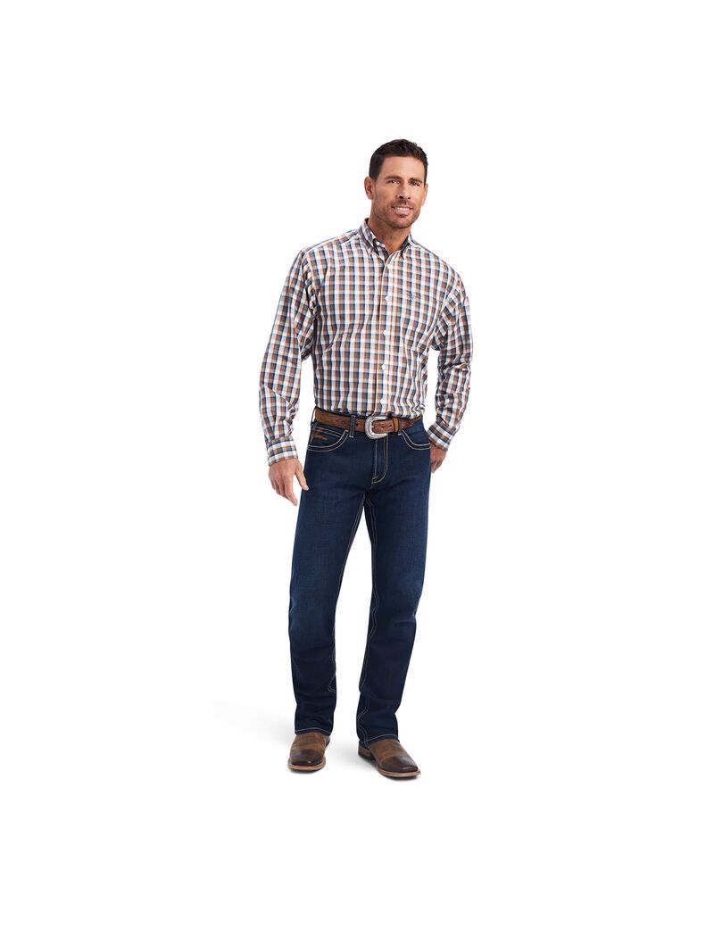 Chemises De Costume Ariat Wrinkle Free Scout Classiche Fit Multicolore | UVE-2833636