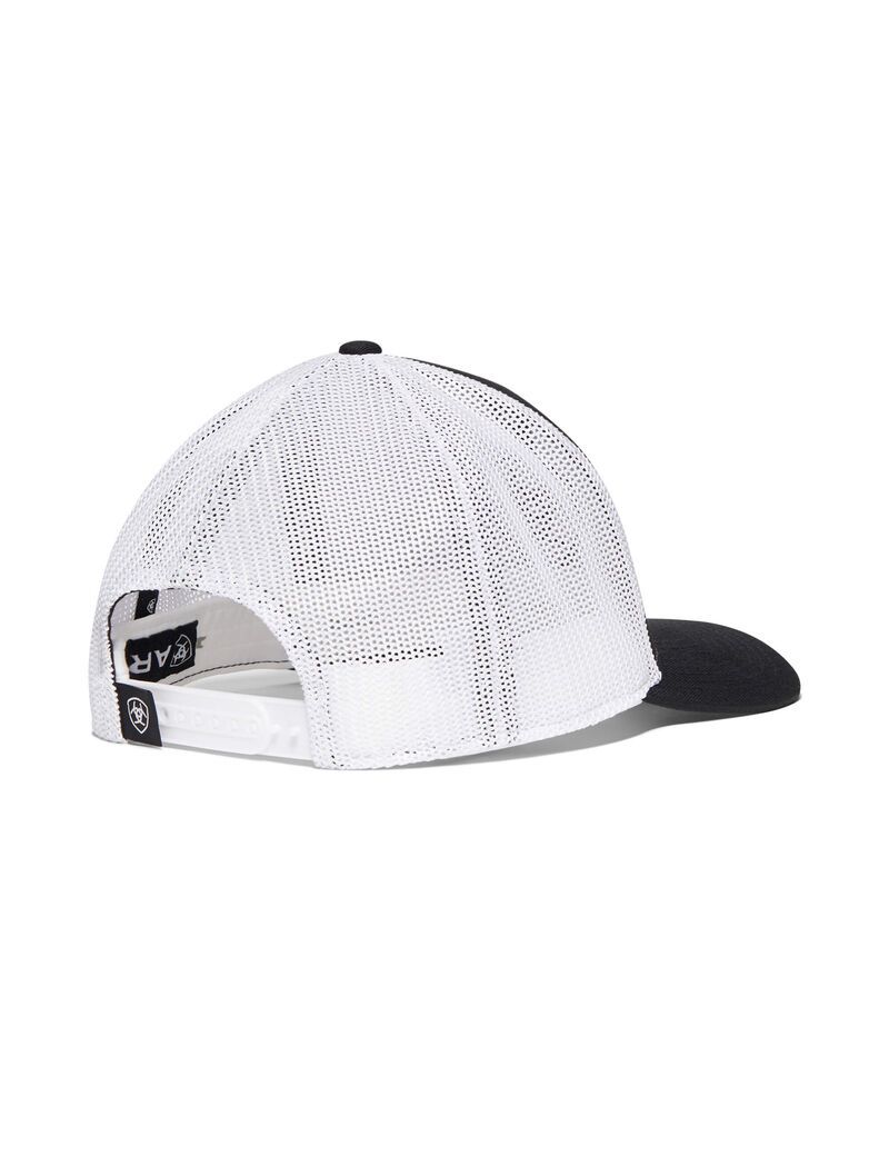 Casquettes Ariat Shield logo Noir Blanche | MAK-9525092